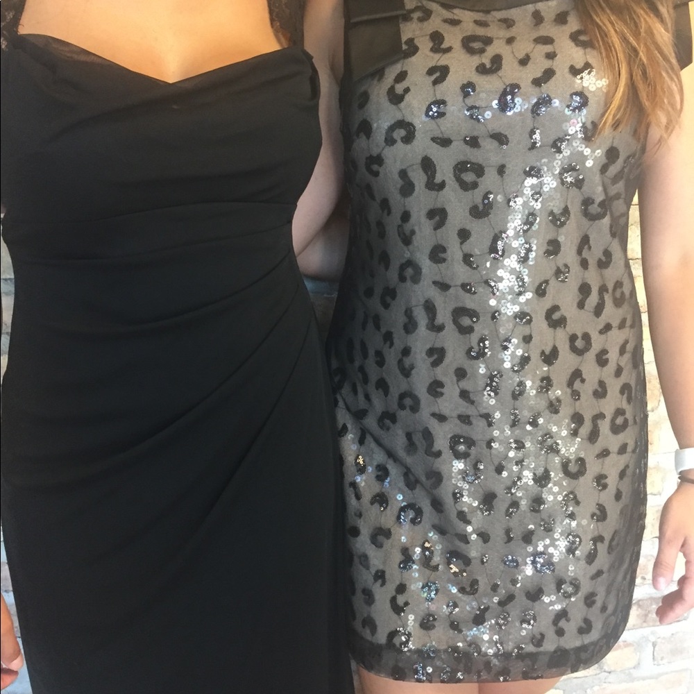 Shorter black/cream dress
